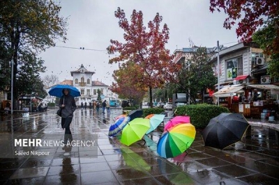 بارش های رگباری و رعدوبرق در گیلان؛ هشدار زرد هواشناسی صادر شد